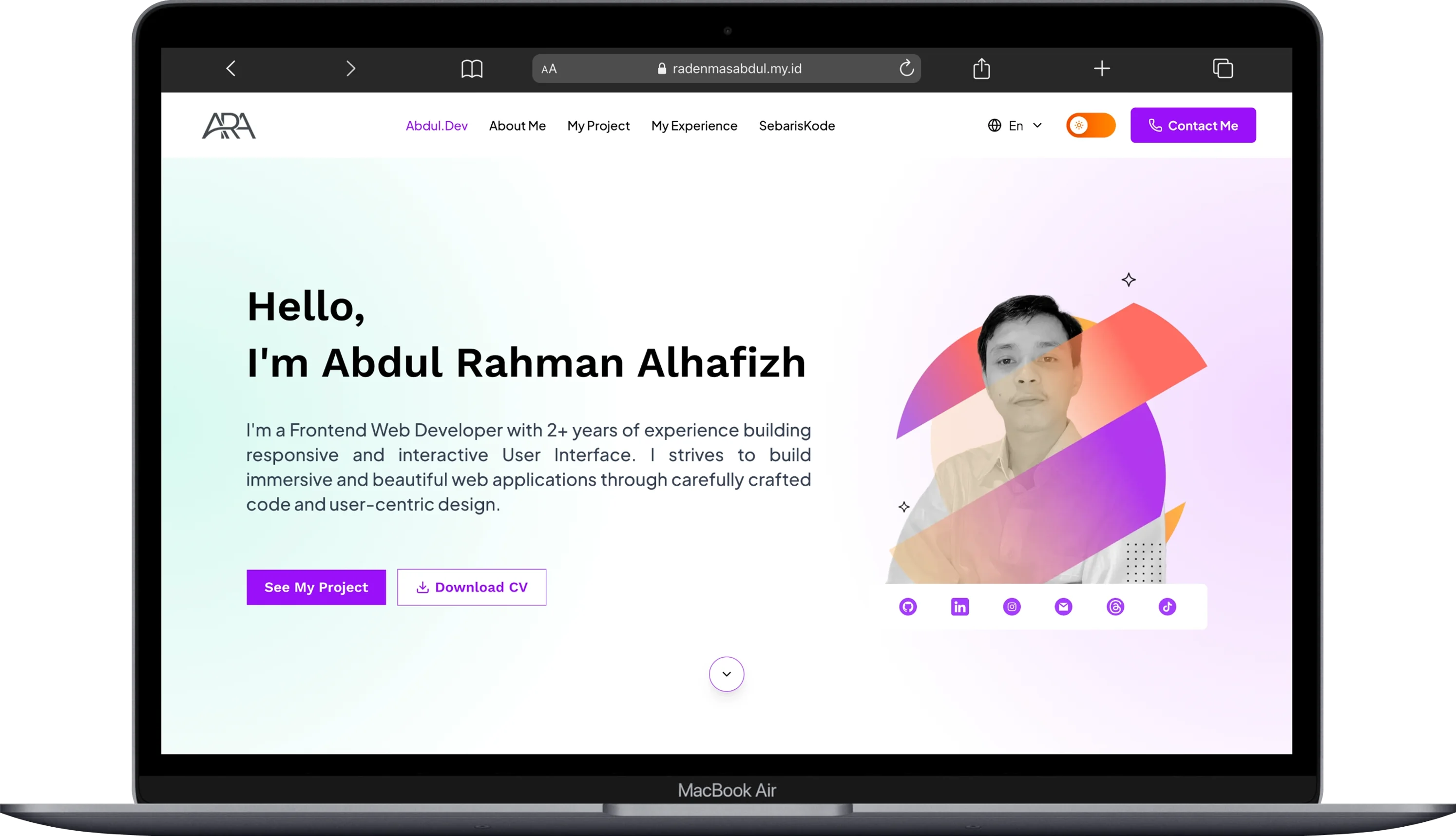 Abdul Rahman Alhafizh — Situs Portofolio Pribadi